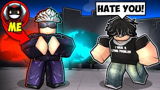 He was Being TOXIC So I Became GOJO to TROLL Him Roblox The Strongest Battlegrounds [upl. by Nodnas]