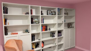 Building an IKEA BILLY Library in our Home [upl. by Aneehta]