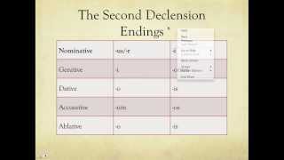 Second Declension [upl. by Other867]