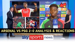 🚨NOW✅ Arsenal Vs PSG 20 Analysis amp Reactions Bukayo Saka Goes CRAZY  Watch the FULL Video🎥 [upl. by Leonor]