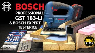 Bosch GST 183 Li Akumulatorska Ubodna Testera 18V  TEST 4K [upl. by Ronym]