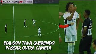 EDILSON VS KAREMBEU NO JOGO DAS LENDAS DO CORINTHIANS E REAL MADRID [upl. by Ardet]