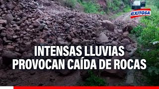 🔴🔵Arequipa Intensas lluvias provocaron la caída de rocas en vías [upl. by Basham247]