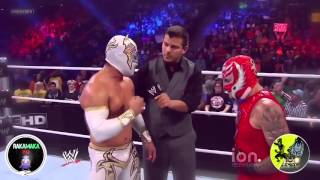 Rey Mysterio and Sin cara Mistico Vs Kalisto and Sin Cara Hunico quot Masked Marvels quot HD [upl. by Zinnes]