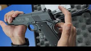 Umarex Colt 1911 A1 0177 cal No license Required Pellets Co2 powered [upl. by Sergio]