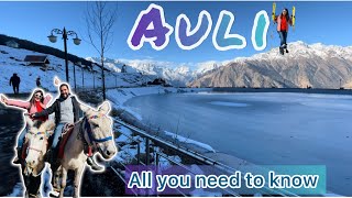 Auli  Snowfall Destination Revealed  Auli Uttrakhand  Road Conditions Tourist attractions amp More [upl. by Ambrogio]