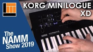 LampM  NAMM 2019 Korg Minilogue XD Synth [upl. by Ivets356]