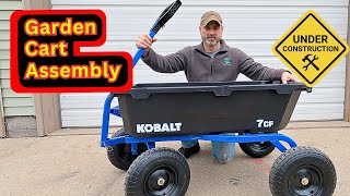 Kobalt Garden Cart Unboxing And Assembly [upl. by Sutelc326]