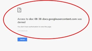 How to fix You dont have authorisation to view this pageHTTP ERROR 403 [upl. by Ralina182]