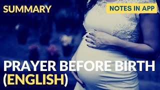 Prayer before Birth by Louis MacNeice  Summary in English [upl. by Imas365]