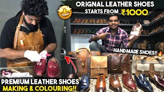 Handmade Premium Shoes in Chennai 🔥 Leather Shoes from 1000Rs  Branded shoes in Chennai Abified [upl. by Karlise195]