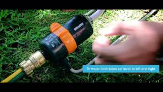 How to Set Up the Holman Oscillating Sprinkler [upl. by Solotsopa]