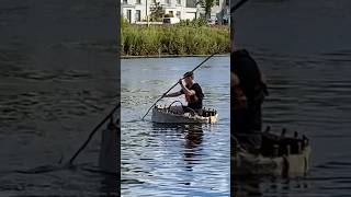 Making a Coracle for Ballina Heritage day 2024 ireland coracle ballina coracle ireland mayo [upl. by Yolane]