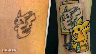 Tatuajes horribles cubiertos de forma legendaria [upl. by Brie630]