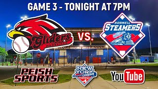 1Hornell Steamers vs 3Dansville Gliders NYCBL Western Division Championship Game 3 [upl. by Trista]