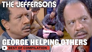 Top 5 Moments George Lent A Helping Hand ft Sherman Hemsley  The Jeffersons [upl. by Barbara-Anne441]