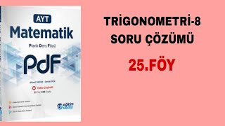 Eğitim Vadisi AYT Mat Pdf Föy25 Trigonometri8 Soru Çözümü [upl. by Ume871]