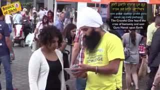 Sikh Girl learns more about Sikhi  Nottingham Street Parchar 1 [upl. by Long]