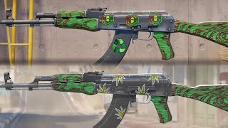 AK47 Green Laminate Sticker Crafts  CS2 Skins [upl. by Norine]