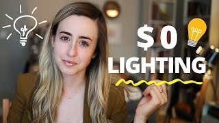 ZOOM LIGHTING HACKS 💡  Beginner quothow toquot for cheap zoom lighting that ROCKS using household lights [upl. by Airehc]