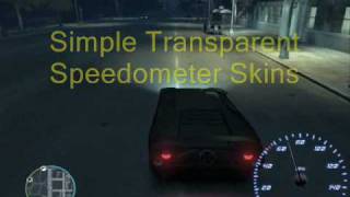 GTA IV Simple Transparent Speedometer MPH version [upl. by Ayad]