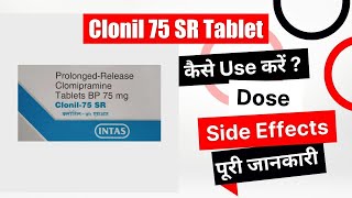 Clonil 75 SR Tablet Uses in Hindi  Side Effects  Dose [upl. by Weisburgh375]