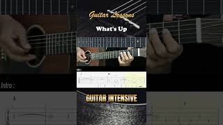 Whats Up  4 Non Blondes  EASY Guitar Lessons TAB for Beginners  Guitar Tutorial guitarlessons [upl. by Mohandas]