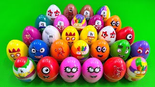 Rainbows Eggs 🌈 Cleaning Numberblocks Dinosaur Eggs with Rainbow SLIME Colorful Satisfying ASMR [upl. by Eeraj764]