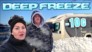 EXTREME WINTER SNOW STORM LIVING in a MOTORHOME  Scotland Van Life [upl. by Hughmanick]