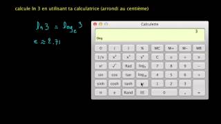 Exercice  logarithme népérien et calculatrice [upl. by Delly]