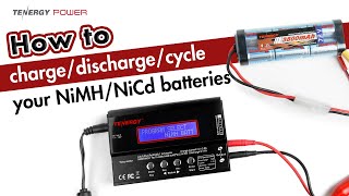 How to charge and discharge NiMHNiCd 115 cells battery packs with Tenergys TB6B [upl. by Alger]