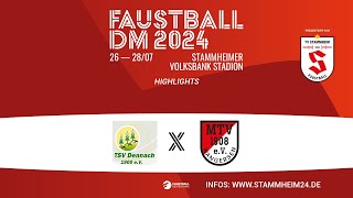 HIGHLIGHTS Faustball DM 2024  Viertelfinale 3 TSV Dennach  TV Jahn Schneverdingen [upl. by Lashoh207]