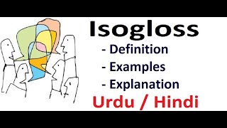 What is isogloss  Sociolinguistics  Urdu  Hindi [upl. by Aneis]