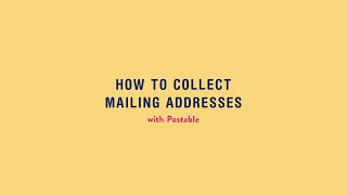 How To Collect Mailing Addresses with Postable [upl. by Atirys]