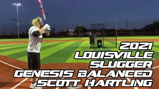 Slugger Pro Scott Hartling testing the 2021 Louisville Slugger Balanced Genesis USSSA [upl. by Euqinoj169]