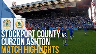 Stockport County Vs Curzon Ashton  Match Highlights  22042019 [upl. by Johppa]