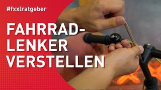 Fahrradlenker verstellen  so gehts richtig [upl. by Camarata]