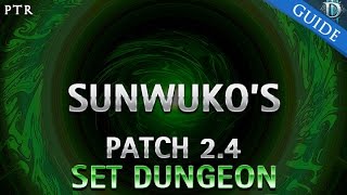 Diablo 3  Sunwukos Set Dungeon Guide Patch 24 [upl. by Ahtamas570]