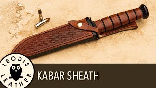 Designing and Making a KaBar Sheath [upl. by Onimod226]