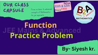 Function  Bijective function  Practice B2AJEE [upl. by Ranee]