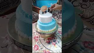 Boss Baby Theme🎂cakebossbabycakecakedecoratingtrendingshortsviralshortstrendingshortscakes [upl. by Faustus]