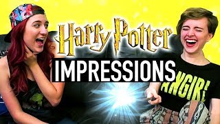 Harry Potter Impressions Challenge Spell Edition ft Brizzy Voices [upl. by Vanderhoek794]