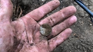 Big Silver Coin Under an Old Sidewalk 🙌 [upl. by Arlin]