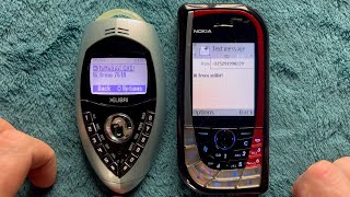 Sending SMS from Siemens Xelibri 4 to Nokia 7610 and back [upl. by Wisnicki]