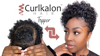 How to make a Curlkalon Hair Topper for Tapered Cut  Crown Thinning Solutions [upl. by Mmada92]