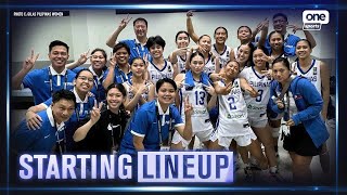 Gilas Pilipinas U18 squad on competing in the FIBA U18 Women’s Asia Cup Division B  Starting Lineup [upl. by Hseham]