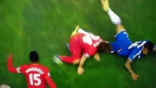 Joe Allen vs Kenedy Fight  1 1 Liverpool vs Chelsea 51116 [upl. by Artima]