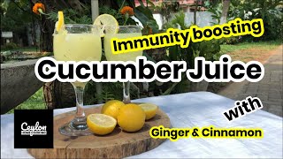 Cucumber Juice with ginger and cinnamon [upl. by Joachima]