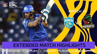 Extended Highlights  St Lucia Kings vs St Kitts amp Nevis Patriots  CPL 2024 [upl. by Eessac405]