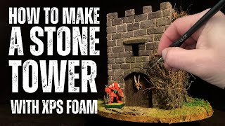 How to make REALISTIC looking stone with xps foam [upl. by Nehtanoj882]